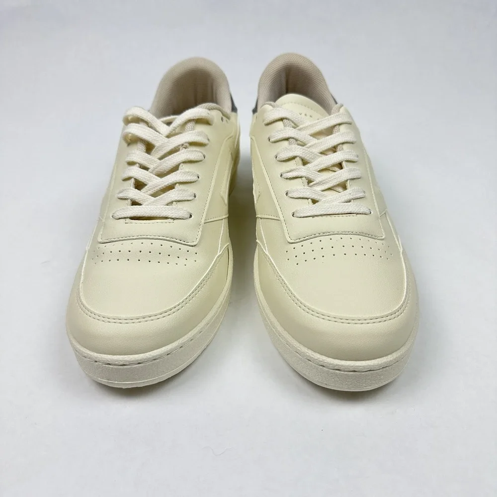 Oliver Cabell Court Sneakers Mens 41 Cream Grey Leather Low‎ Top Made in Italy